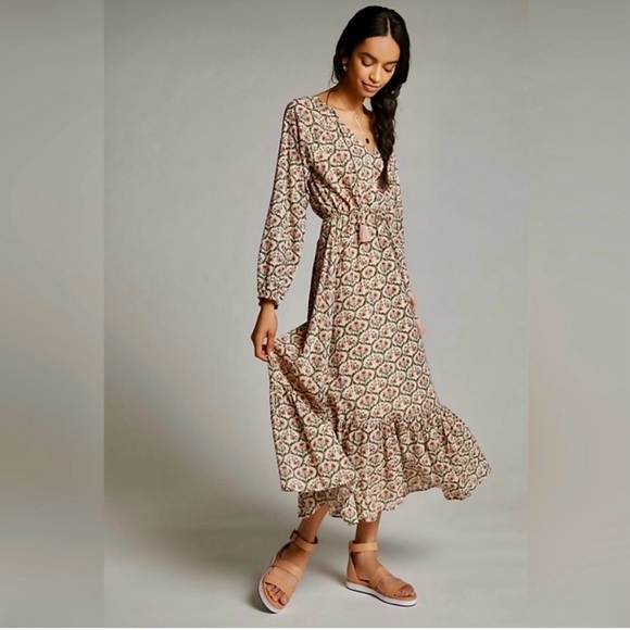 Perfect for Fall! Anthropologie Roller Rabbit Angelica Maxi Dress - HOST PICK! - Picture 9 of 10